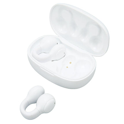 Wireless Earbuds Noise Reduction Bluetooth 5.3 Wireless Sports Earphones with Earhooks for Sports Work White