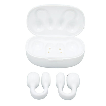 Wireless Earbuds Noise Reduction Bluetooth 5.3 Wireless Sports Earphones with Earhooks for Sports Work White