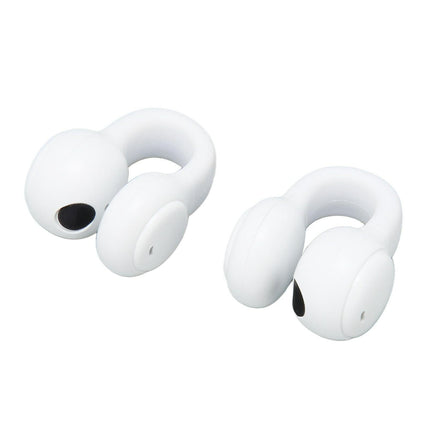Wireless Earbuds Noise Reduction Bluetooth 5.3 Wireless Sports Earphones with Earhooks for Sports Work White