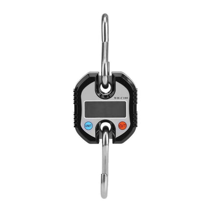 WeiHeng Portable Crane LCD Digital Electronic Hook Hanging Scales Loop Weighing Balance Black