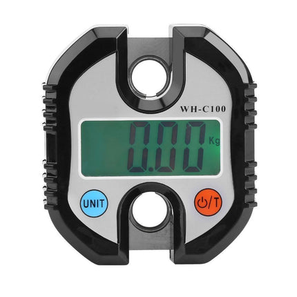 WeiHeng Portable Crane LCD Digital Electronic Hook Hanging Scales Loop Weighing Balance Black
