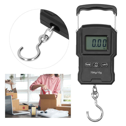 WH-A22L Electronic Scale with Measuring Tape 75kg Mini Portable Digital Weight Scale