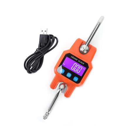 WH-C06 Rechargeable Digital Hanging Scale Mini Crane Scale Electronic Hook Scale for Home(Orange )