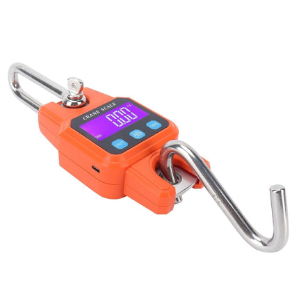 WH-C06 Rechargeable Digital Hanging Scale Mini Crane Scale Electronic Hook Scale for Home(Orange )