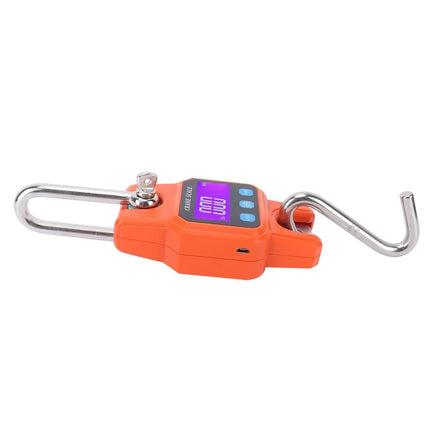 WH-C06 Rechargeable Digital Hanging Scale Mini Crane Scale Electronic Hook Scale for Home(Orange )