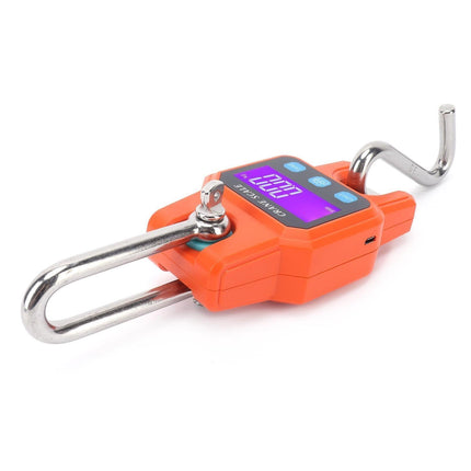 WH-C06 Rechargeable Digital Hanging Scale Mini Crane Scale Electronic Hook Scale for Home(Orange )