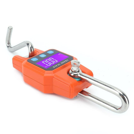 WH-C06 Rechargeable Digital Hanging Scale Mini Crane Scale Electronic Hook Scale for Home(Orange )