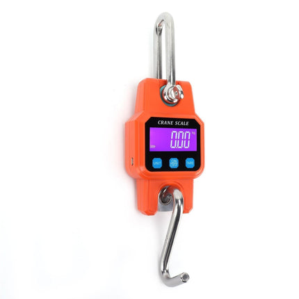 WH-C06 Rechargeable Digital Hanging Scale Mini Crane Scale Electronic Hook Scale for Home(Orange )