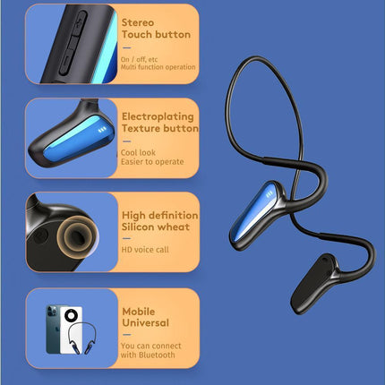 Sports Wireless Headphones - Waterproof - Bluetooth Earbuds for Running Walking Cycling