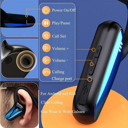 Sports Wireless Headphones - Waterproof - Bluetooth Earbuds for Running Walking Cycling