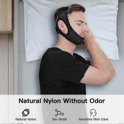 Anti Snore Chin Strap [upgraded 2023], Vosaro Snoring Solution Effective Anti Snore Device, Adjustable And Breathable Stop Snoring Head Band For Men & Women