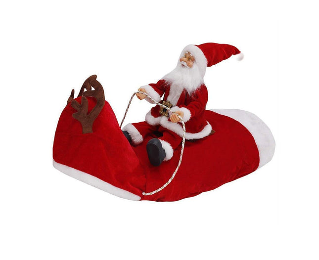 Santa Dog Costume Christmas Pet Clothes Santa Claus Riding Pet Costumes Party Dressing Up Dogs Cats Outfit