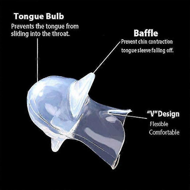 Transparent Silicone Tongue Anti Snoring Device Medical Silicone Anti Snore Device Apnea Aid – product detail