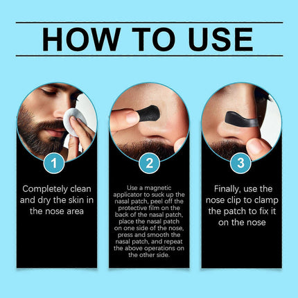 45Pcs Grip Nose Patch Set Reduces Snoring and Nasal Discomfort Sleep Care