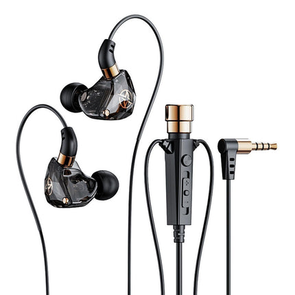 Wired Earphone Noise Reduction 3.5mm for Gaming/Karaoke-Black