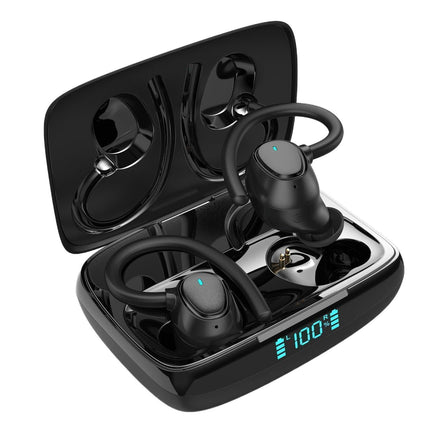 Noise Cancelling Ear Hook Earbuds-Black