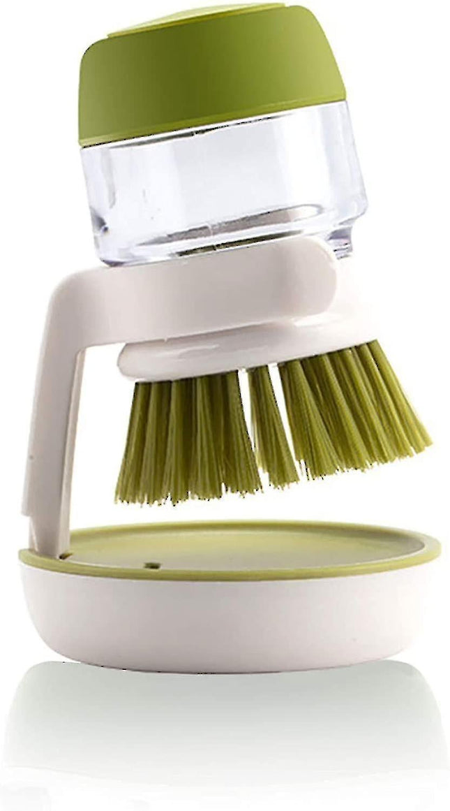 Palm Brush Upgraded dish Brush Kitchen Soap Dispensing Brush With Storage Stand Dishes Mini Soap