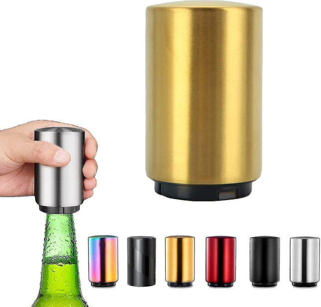 Bottle Opener Stainless Steel Push Down Automatic Beer Bottle Opener beer Gifts kitchen Gadgets For Adult