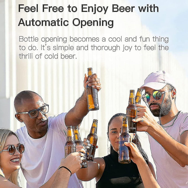 Bottle Opener Stainless Steel Push Down Automatic Beer Bottle Opener beer Gifts kitchen Gadgets For Adult – product detail