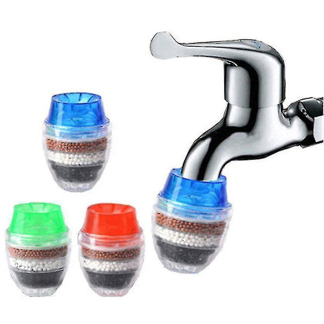 3pack Faucet Mount Filters Faucet Water Filter Purifier Kitchen Tap Filtration Activated Carbon Removes