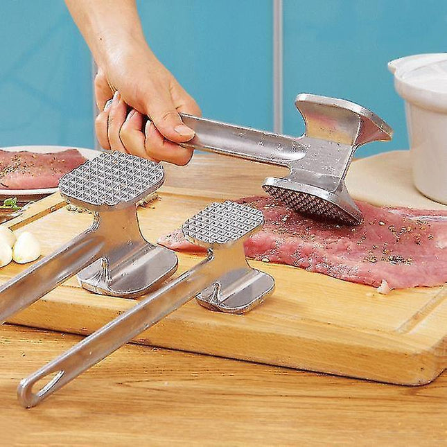 1pcs Stainless Steel Useful Loose Meat Tenderizers Meat Hammer For Steak Knock-sided For Steak Pork