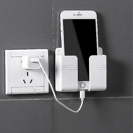 Wall-mounted Mobile Phone Plug Charging Bracket Storage Box
