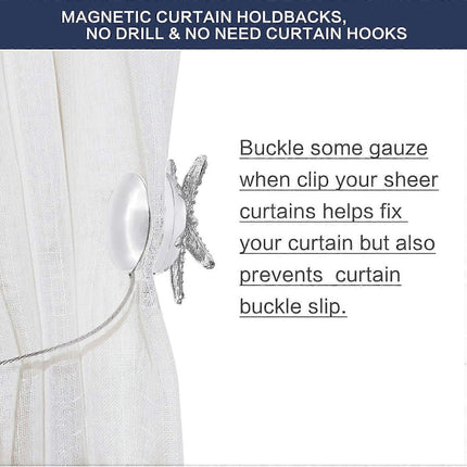 Set of 2 crystal hangers with silver padlocks for curtain buckles