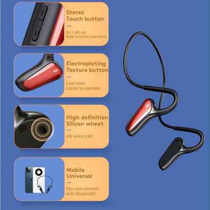Sports Wireless Headphones - Waterproof - Bluetooth Earbuds for Running Walking Gyming