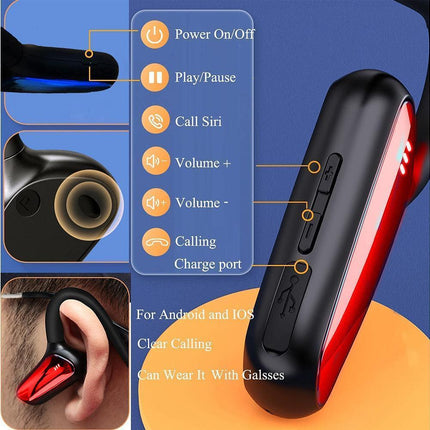 Sports Wireless Headphones - Waterproof - Bluetooth Earbuds for Running Walking Gyming