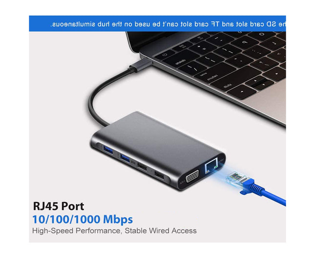 Type-c Docking Station 11 In One with Hdmi Network Card Multi-in-one Converter Usb Hub Expansion Dock for – product detail