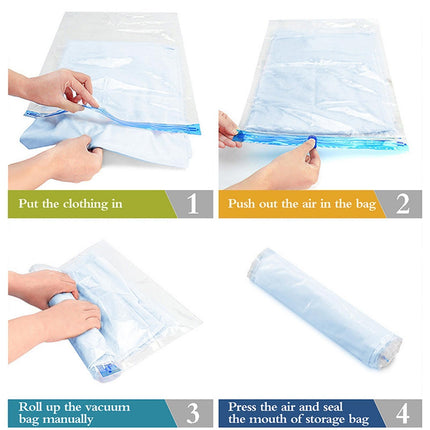 10Travel Compression Bags, Travel Essentials Vacuum Packing Space Saver Bags for Cruise Travel Accessories (10-Travel)