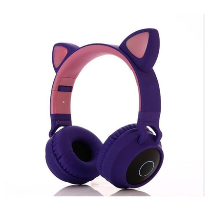 babies Bluetooth Cat Ear Headphones Foldable Stereo Wireless Headphones