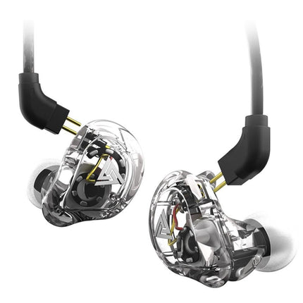 QKZ VK1 Wired In-Ear Earphones Bass HiFi Earbuds Sports Headphones with Mic-Transparent White