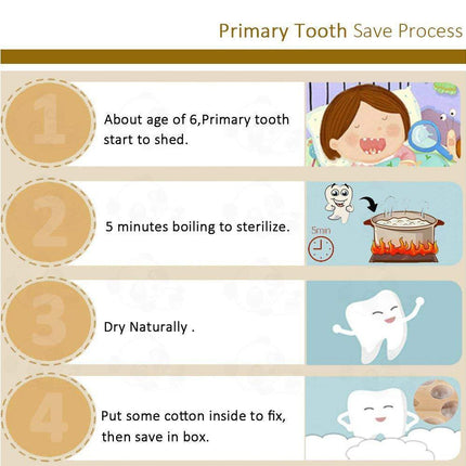 Babies Tooth Box Keepsake For Girls,Wooden Tooth Storage And Saver Box For Lost Teeth girl