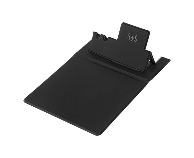 1 Set Wireless Charger Pad 15 W Delicate Texture Pen Storage Fast Induction with Mouse V1263-JX-230