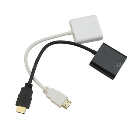 1080P HDMI-compatible Male to VGA Female Adapter Converter Video Cable Cord for PC HDTV DVD - Black