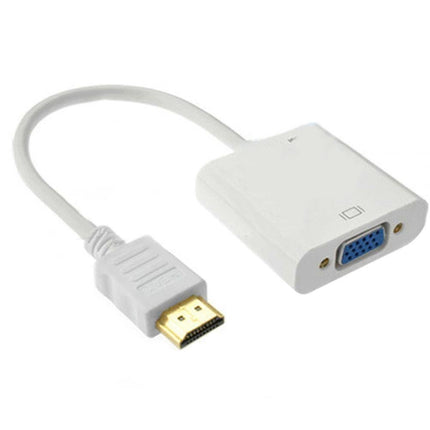 1080P HDMI-compatible Male to VGA Female Adapter Converter Video Cable Cord for PC HDTV DVD - Black