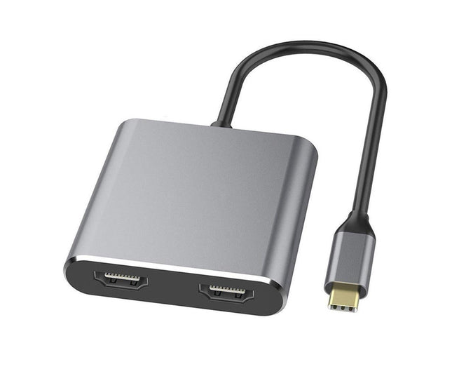 2 in1 Type C to Dual HDMI-compatible Adapter 4K Cable Cord 60HZ High Clarity Converter for Macbook – product detail