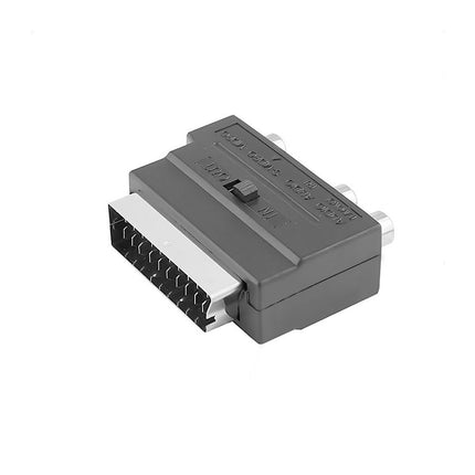 3 Input Ports 1.5M HDMI-compatible Male to 3 RCA Scart Audio Video Converter Adapter Cable - Black