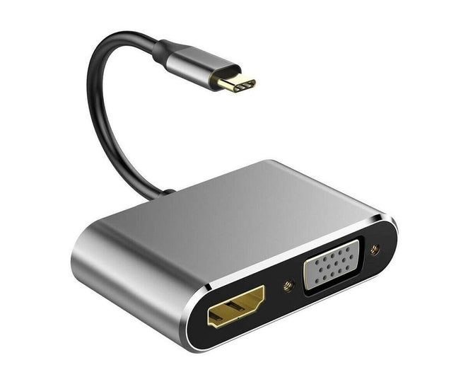 4 in 1 USB Type-C to HDMI-compatible VGA Card Reader Ports Hub Adapter for MacBook Pro – product detail