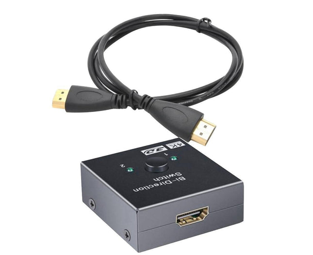4K HDMI-compatible Dual Multiport Adapter with 2 LED Display Indicators Devices Switcher – product detail