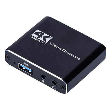 4K HDMI-compatible USB2.0 Video Capture Card Game Live Streaming Recording Box Adapter - Black