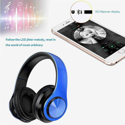 Bluetooth Headphones Wireless Headphones Over Ear with Microphone