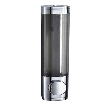 300ml 600ml Soap Dispenser Manual Press Bottle No Punching Long Strong Pump Transparent Body Wash Box Bathroom Accessories-Bilateral Silver