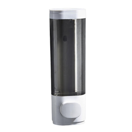300ml 600ml Soap Dispenser Manual Press Bottle No Punching Long Strong Pump Transparent Body Wash Box Bathroom Accessories-Bilateral White