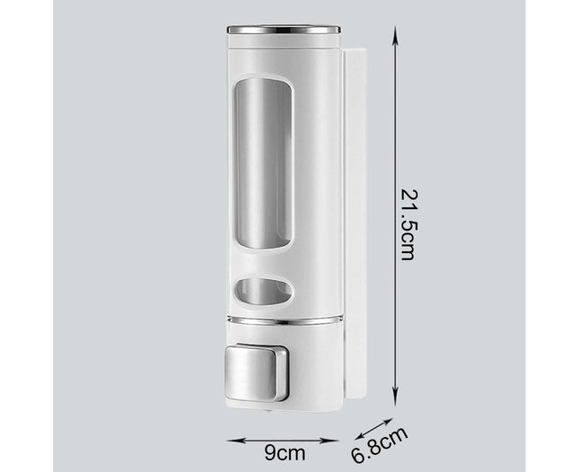 400ml Liquid Soap Dispenser Sturdy Press Type Wall Mounted Hand Wash Soap Dispenser for Bathroom-Black – product detail