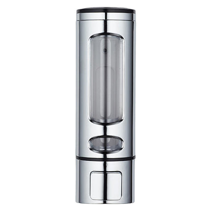 400ml Liquid Soap Dispenser Sturdy Press Type Wall Mounted Hand Wash Soap Dispenser for Bathroom-Silver
