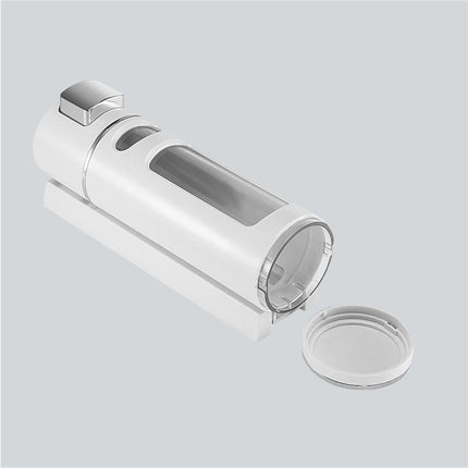 400ml Liquid Soap Dispenser Sturdy Press Type Wall Mounted Hand Wash Soap Dispenser for Bathroom-White