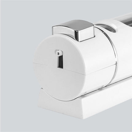 400ml Liquid Soap Dispenser Sturdy Press Type Wall Mounted Hand Wash Soap Dispenser for Bathroom-White