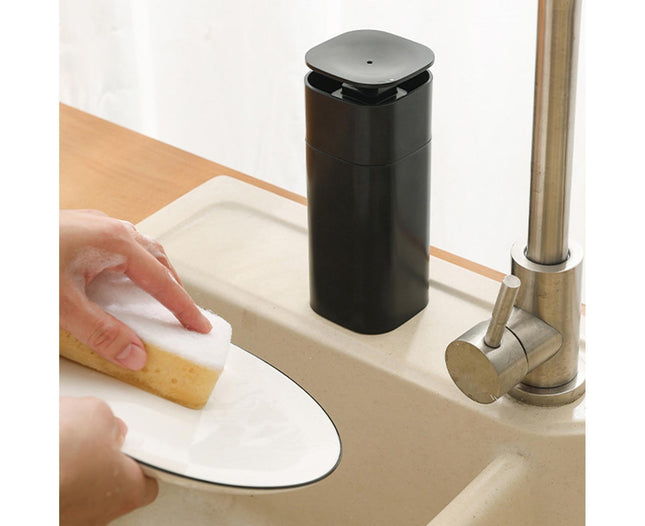 500ml Soap Dispenser Leak-proof Refillable ABS Press Type Body Wash Dispenser Bathroom Supplies -Black – product detail